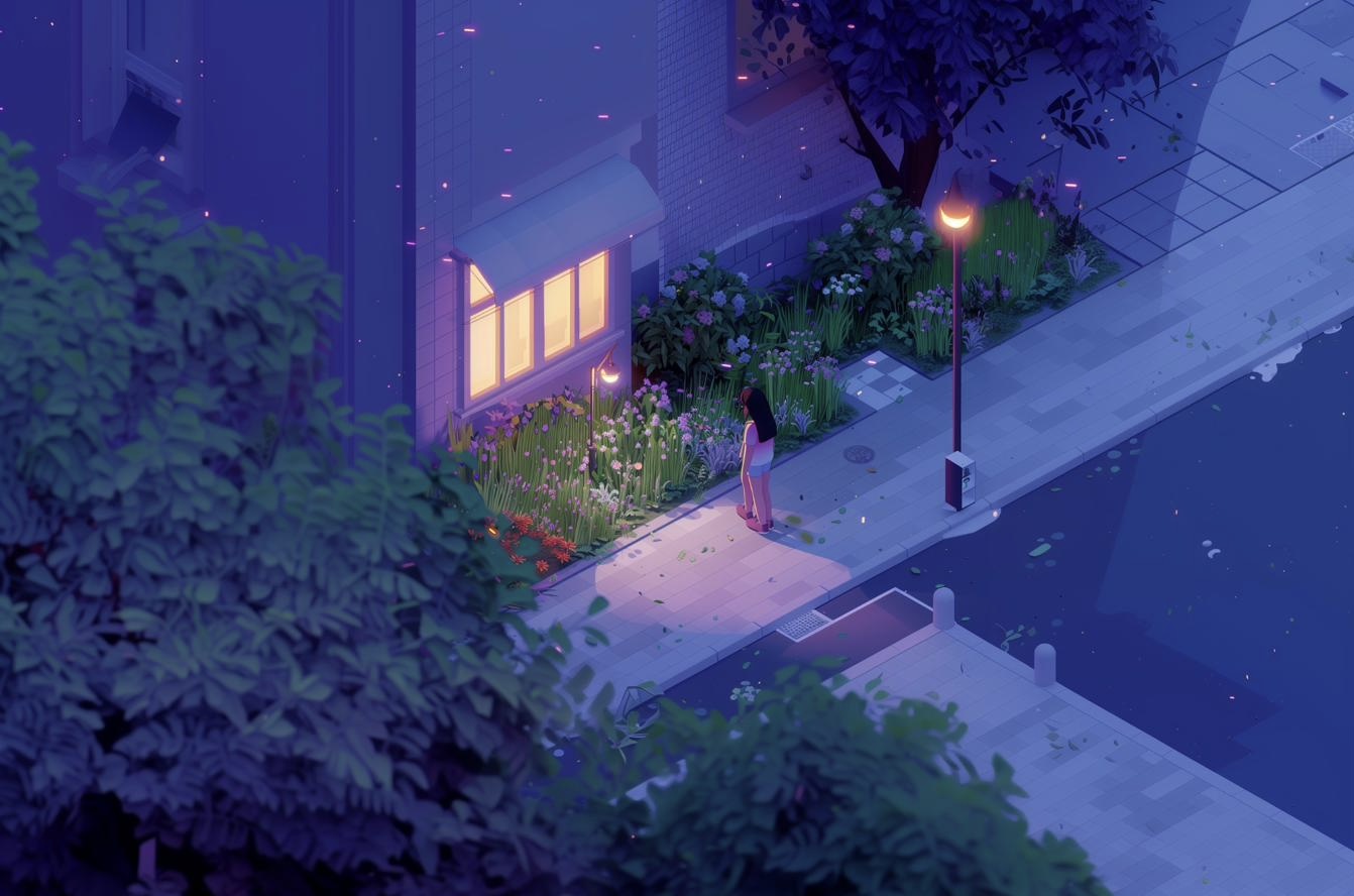 Night cityscape with glowing window - deliver your work, get paid without the monthly fee